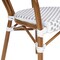 Flash Furniture Lourdes Thonet French Bistro Stacking Chair w/Arms, White/Gray PE Rattan/Bamboo Print Alum Frame SDA-AD642002A-WHGY-NAT-GG - alternate 6